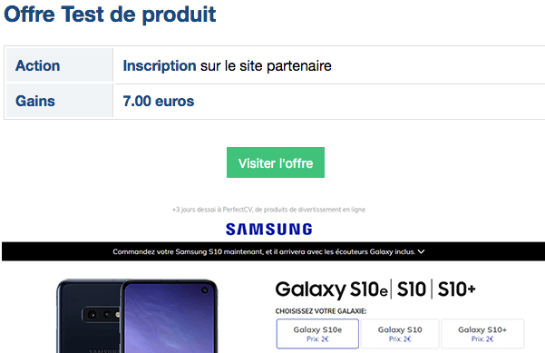 Gaddin test de produit