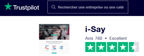Trustpilot i-Say avis clients