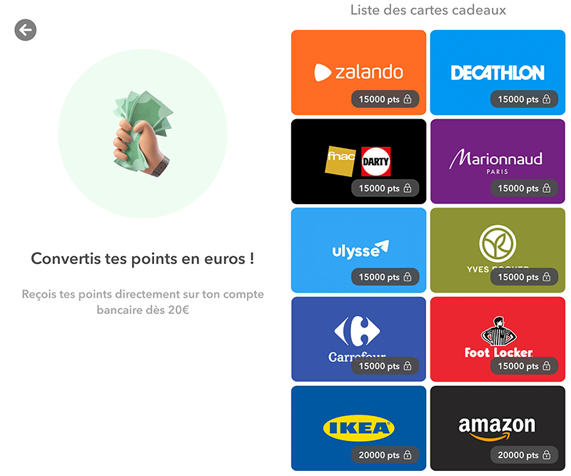 Chèques cadeaux Joko