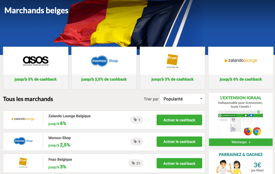 iGraal marchands belges