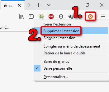 Désinstaller extension iGraal Chrome