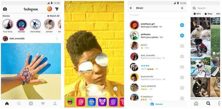 Instagram application