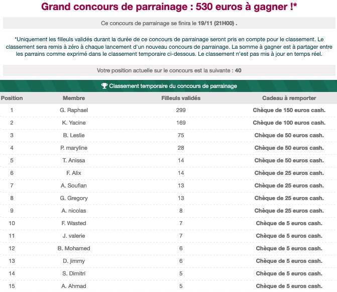 Moolineo concours de parrainage