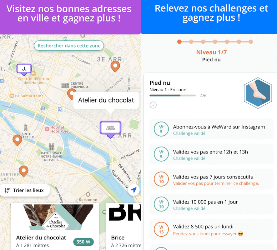 WeWard application pour gagner de l'argent