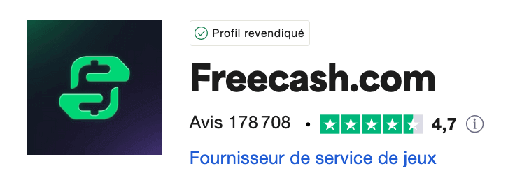 Freecash avis Trustpilot
