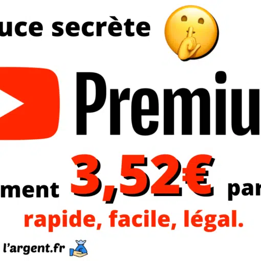 Youtube Premium pas cher