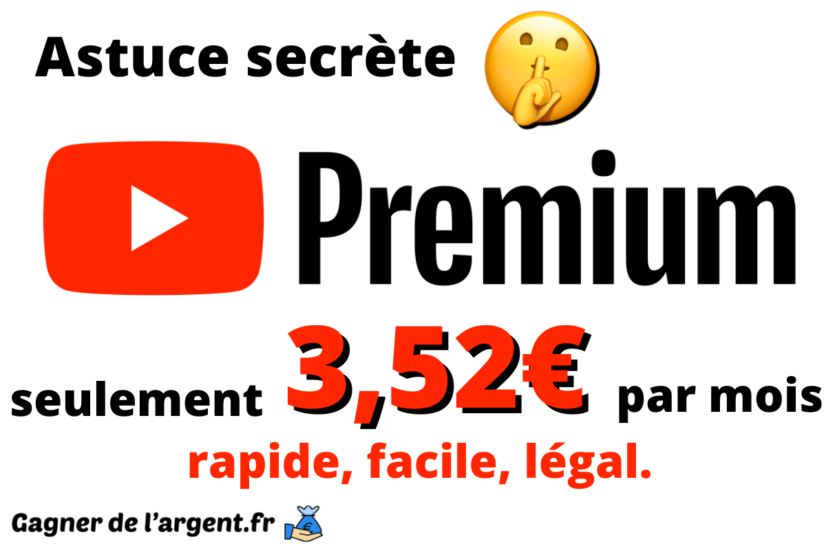 Youtube Premium pas cher