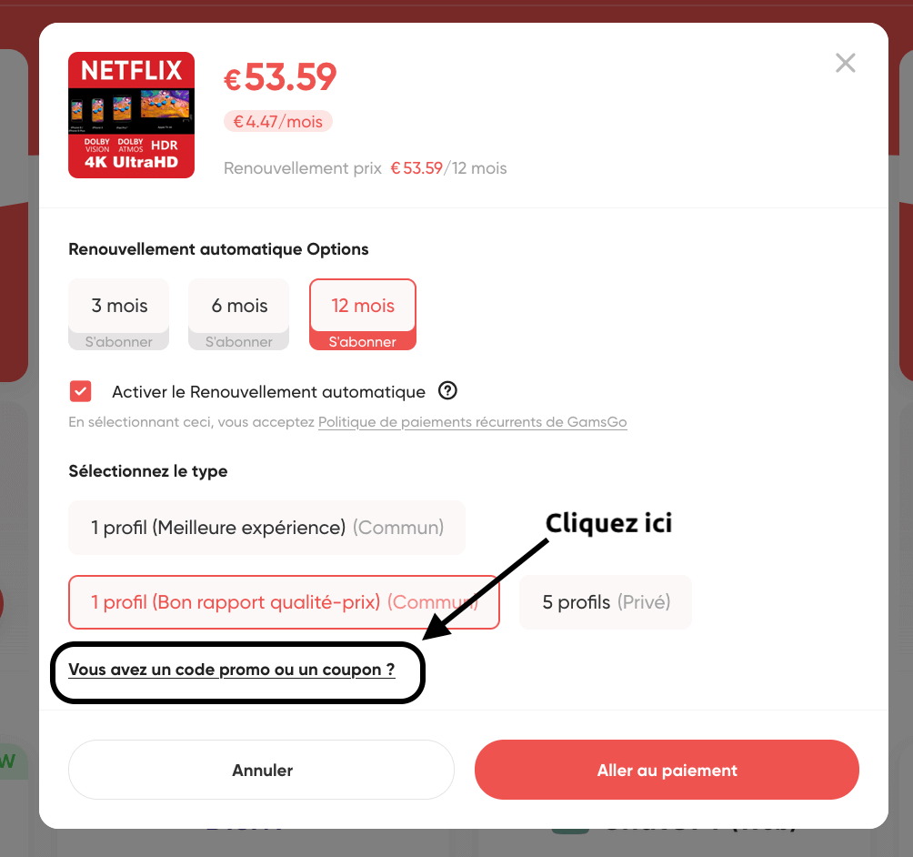 code promo gamsgo GDA mode d'emploi 3