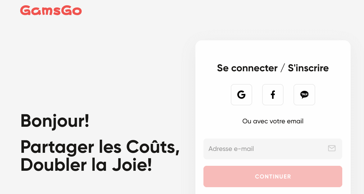 se connecter sur gamsgo