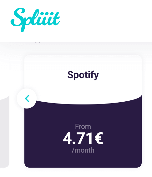 spliiit spotify pas cher