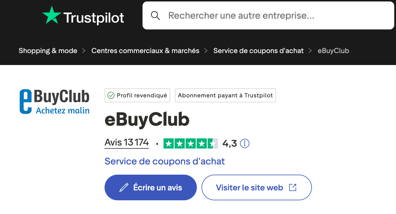 ebuyclub avis trustpilot 2026