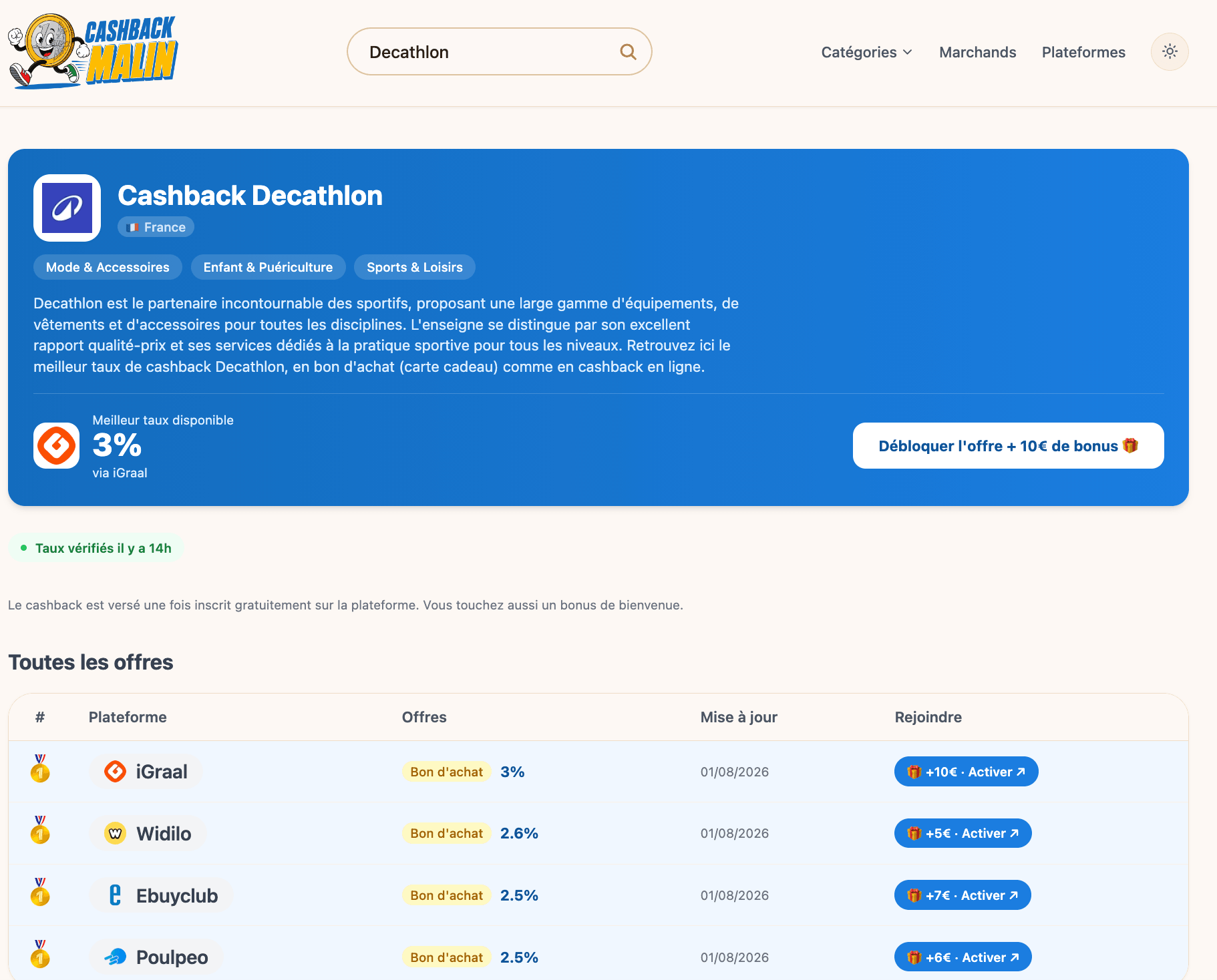 comparateur cashbackmalin meilleur cashback